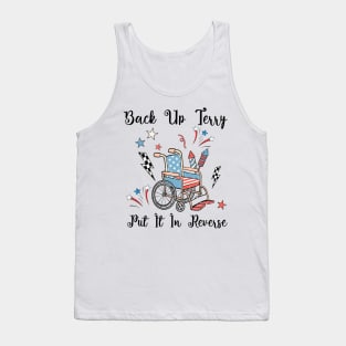 Back Up Terry Put It In Reverse Firework Vintage 4th Of July Tank Top